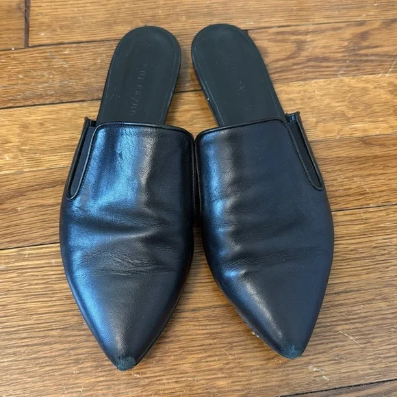 Jenni Kayne - Black Leather Mules - Picture 4 of 5